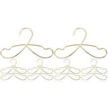10Pièces Porte-Manteaux Miniatures Dorés Pour Accessoires Poupées 1/6