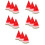 15Pièces Accessoires Illustration Pastèque Rouge PVC Pour Événements 8