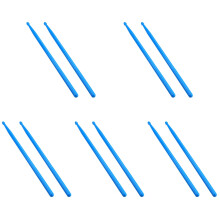 5Paires Baguettes Nylon Pour Batterie Couleur Bleu Ciel Pratique