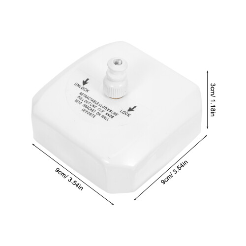 1M À Linge Télescopique Rétractable Acier Nylon 1