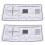 2X Microscope Correction Ruler Optical Correction Sheet Precision Instrument Detection Film Calibration Plate,B 1