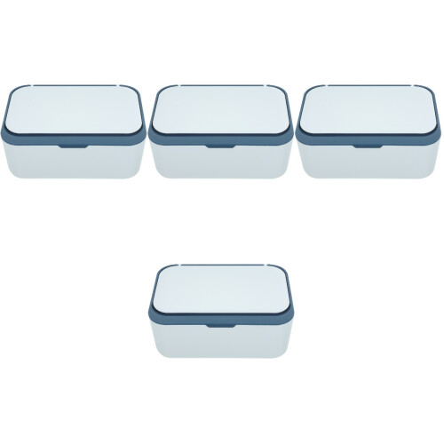 4Pièces Distributeurs De Mouchoirs Bleu, Usage Polyvalent 2