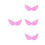 4St Roze Swallow Design Vleugels Polyester Party 5