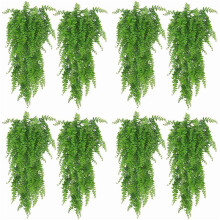 8 Pack Artificial Hanging Plants Fake Ivy Leaves Wall Decoration for Indoor Outdoor, Greenery Home Decor Faux Vine