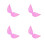 4St Roze Swallow Design Vleugels Polyester Party 6