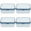4Pièces Distributeurs De Mouchoirs Bleu, Usage Polyvalent 5