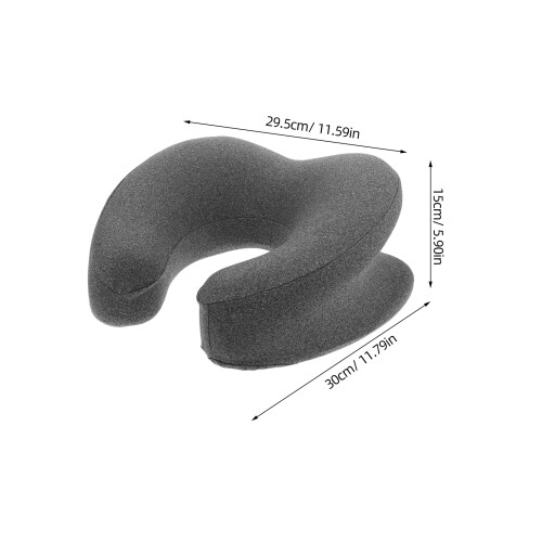 Oreiller Ergonomique En Polyester Gris Pour Et Massage 1