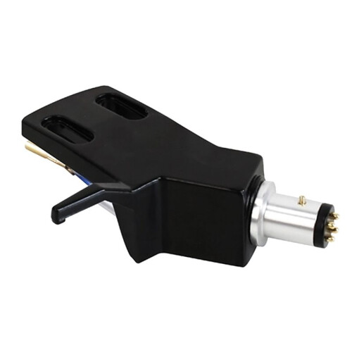 3X Turntable Headshell Aluminium Alloy Headshell Record Turntable Needle Replacement Phono Stylus Cartridges Rack Black 2