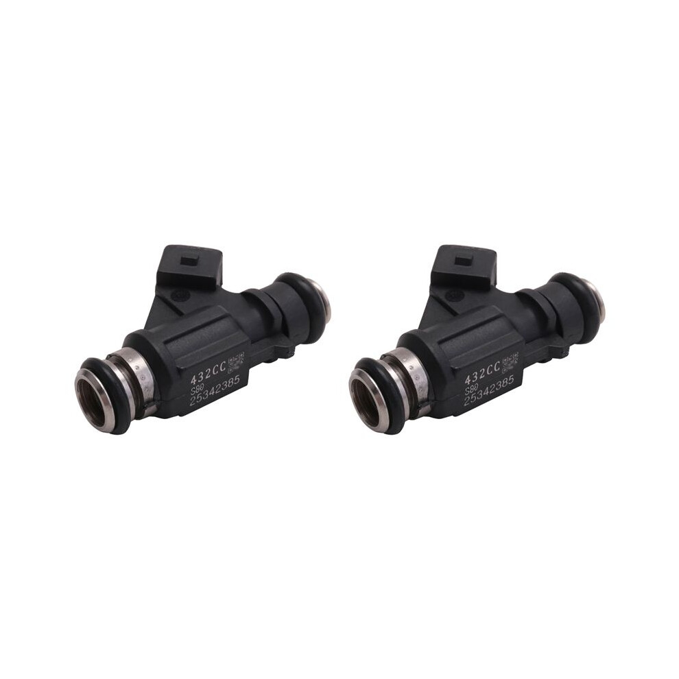 2X New Fuel Injector For 2002-2010 Mercury Marine Efi 4 Stroke 30, 40, 50, 60 Engines 25342385 93345842 6033340134375