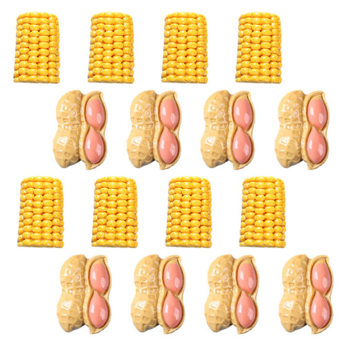 2Ensembles Miniatures Cacahuète Résine Accessoire Maison 1