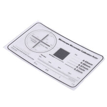 2X Microscoop Correctie Liniaal Optische Micrometer Correctieblad Precisie-Instrument Detectiefilm Kalibratieplaat,B