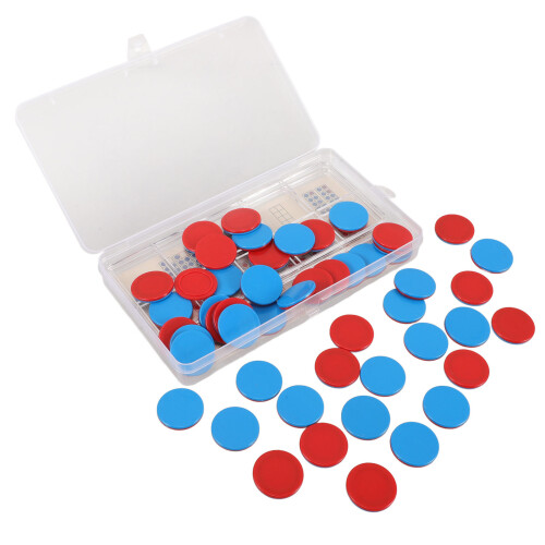 150Pcs Plastic Ten Frame Counting Chips Multi Color Math Game Tokens 2