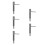 5Pcs Durable Stainless Steel Indexing Lock Plungers Silver Spring Pins 5