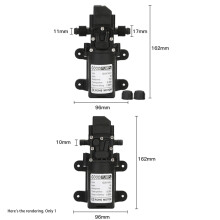 3 Stück Automatischer Durchflussschalter, 6 L/Min, 12 V, 70 W, 130 PSI, Automatische Membran-Wasserpumpe, Selbstansaugende Pumpen, Gerade