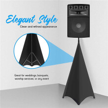Universal Dj Light Speaker Stand Skirt Tripod Scrim Cover with Stretchable Polyester Material, 4 Pcs