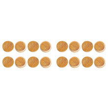 Couvercles en Bois pour Bocaux, 16 Couvercles de Rangement en Bois de Bambou, Bouche Régulière, Couvercles en Bois Réutilisables pour Bocaux 70 mm