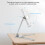 Silver Adjustable Book Holder, Sturdy Multi-Use Stand for A6-A4 Books 3