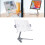 Silver Adjustable Book Holder, Sturdy Multi-Use Stand for A6-A4 Books 9