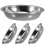 5Pcs Silver Stainless Steel Tea Bag Plate Holder Space-Saving Tea Tray 2