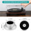 2X Record Weight Stabilizer with Soft Protective Pad for Hifi Vinyl LP Disc Record Player Profile (Silver) 7