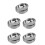 5Pcs Silver Stainless Steel Tea Bag Plate Holder Space-Saving Tea Tray 7