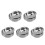 5Pcs Silver Stainless Steel Tea Bag Plate Holder Space-Saving Tea Tray 8