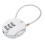 4Pcs Portable Silver Padlocks with Number Code for Suitcase and Locker 3