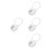 4Pcs Portable Silver Padlocks with Number Code for Suitcase and Locker 7