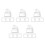 20Pcs Clear Plastic Waterproof Plug and Switch Cover Adhesive for Home 4