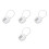 4Pcs Portable Silver Padlocks with Number Code for Suitcase and Locker 8
