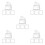 20Pcs Clear Plastic Waterproof Plug and Switch Cover Adhesive for Home 6