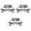 3Pcs 2025 Number Star Style Eyeglasses Plastic Party Use Silver Decor 4