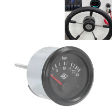 350-030-005 Oil Pressure Gauge 0-25bar 12V 52mm LED