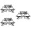 3Pcs 2025 Number Star Style Eyeglasses Plastic Party Use Silver Decor 8