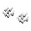 12Pcs Durable Silver Barrier Rope End Caps with Stanchion Rope Hooks 4