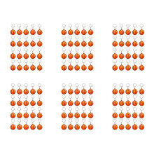 120 Pack Basketball Keychains for Party Favors,Basketball Stress ,School Carnival Reward,Sports Centerpiece