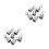 12Pcs Durable Silver Barrier Rope End Caps with Stanchion Rope Hooks 5