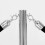 12Pcs Durable Silver Barrier Rope End Caps with Stanchion Rope Hooks 11