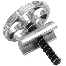 Aluminium-Faltrad C-Schnalle für Brompton, CNC-Formgebung, Silber