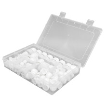 160Pcs White Hex Nut Cover Assortment Kit M4-M12, 6 Sizes