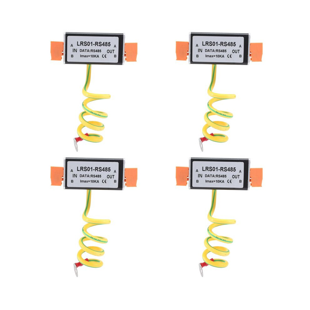 4X Rs485 Date Signal Power Arrester Anti Surge Protector Monitoring Cctv Camera Protection Device Thunder Preventer 4713286741203