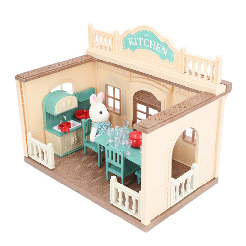 Plastic Dollhouse Kitchen Gift Set