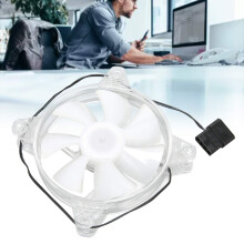 RGB 120mm Case Fan Low Noise Cooling with 7 Blades Easy Install for Desktop