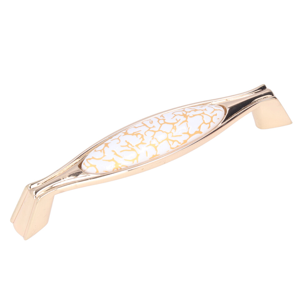 Nordic Golden Zinc Alloy & Ceramic Handle 1830C-60-128 For Wardrobes & Cabinets 4281387722440