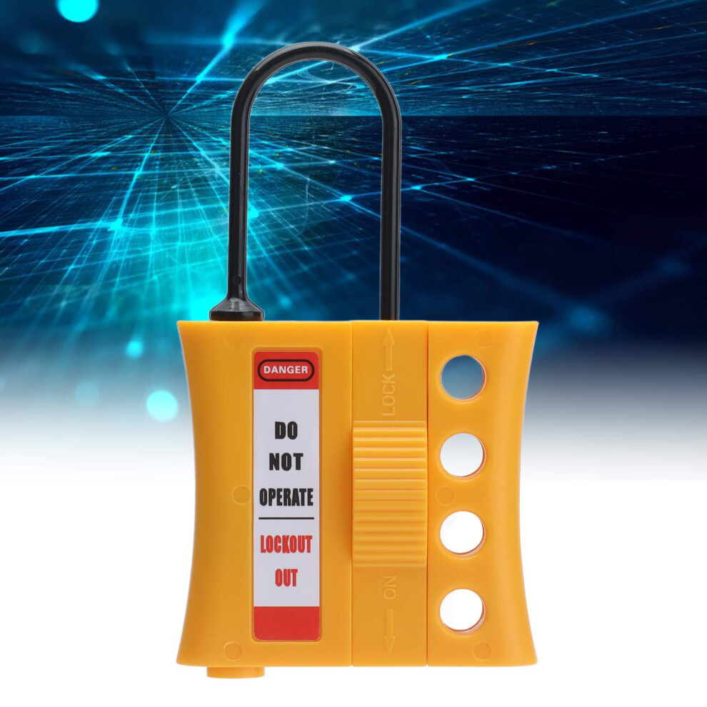 Lockout Tagout Nylon Abs Safety Lock For 36Mm Keyholes Insulated 4 Hole 8721387722577