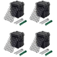 48Pcs Cat Scat Mat with Spikes,At Animal Spikes Repellent,Garden Prickle Strip Dig Stopper Cat Deterrent Spikes