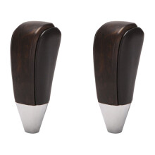 2X Car Automatic Gear Shift Knob Shifter Lever Dark Wood for Land LC200 2008 - 2020