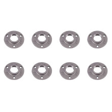 1 Zoll Temper Guss Flansch Aus Gusseisen, Industrielle Rohr Flansche für Schwarze Rohre und Formstücke mit Gewinde 8 Stück