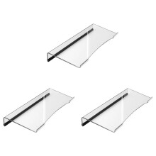 3X Support de Clavier Acrylique, Support de Clavier D'Ordinateur Incliné en Acrylique Support de Clavier Transparent pour Bureau de Dactylographie