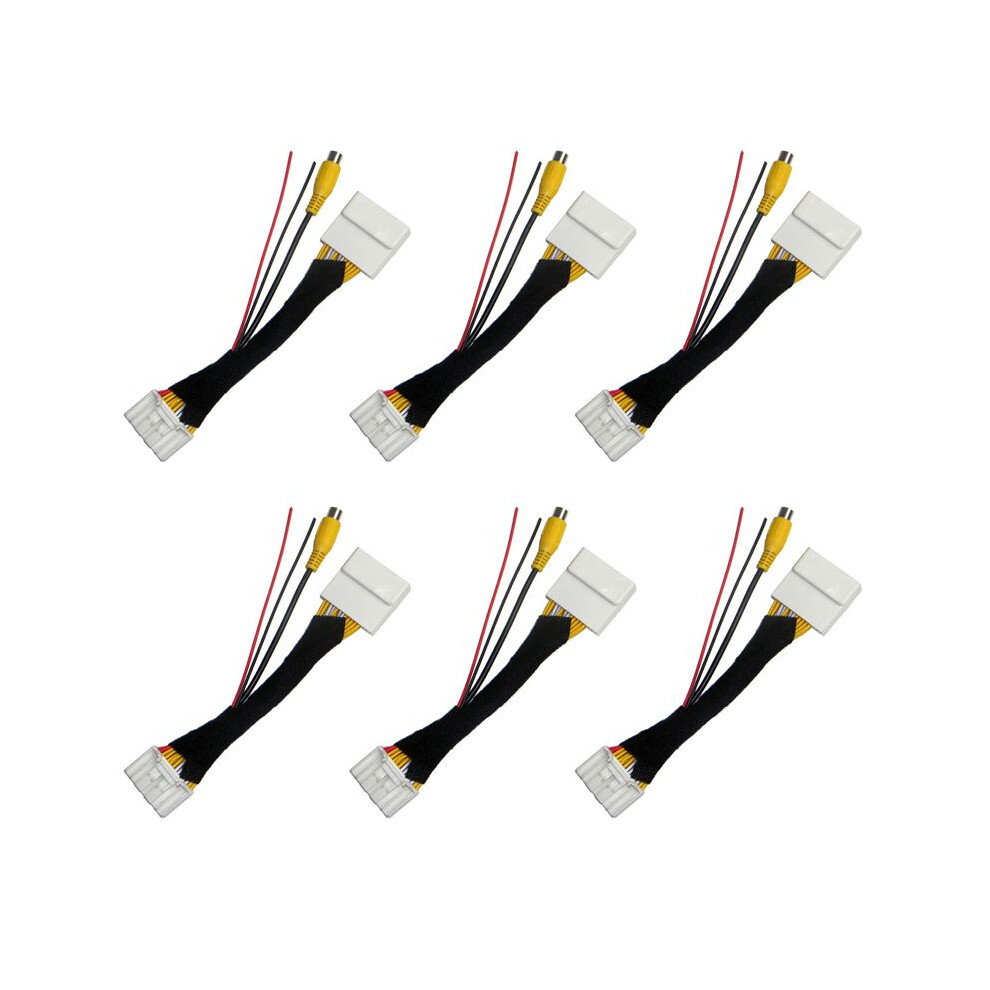 6X 28 Pin Car Rca Video Reverse Camera Convert Cable Adapter For 2 3 6 Cx-5 Demio Axela Roadster Mx-5 Miata 4711069262389